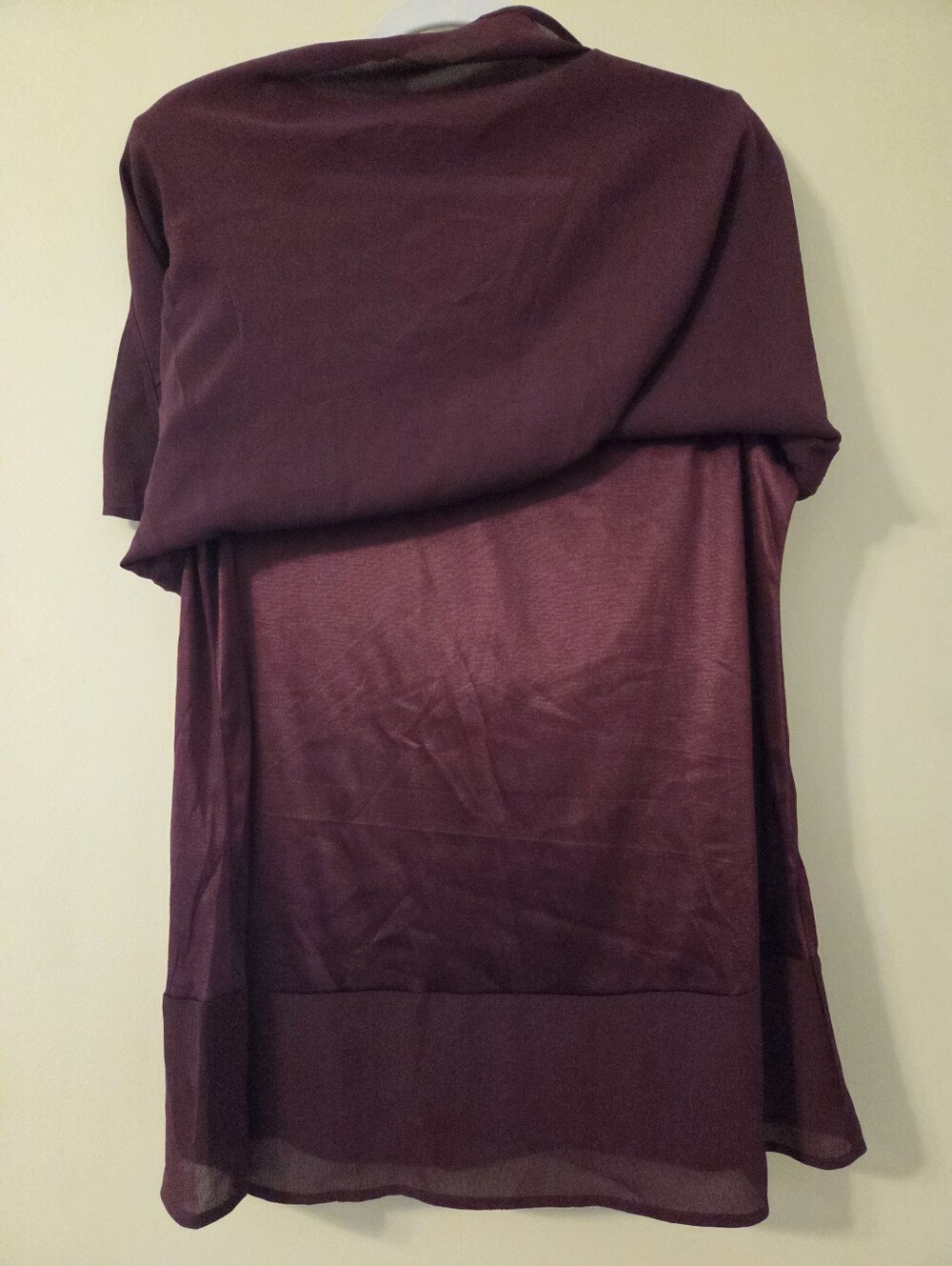 Plum Short Sleeve Blouse - Picture 3 of 6